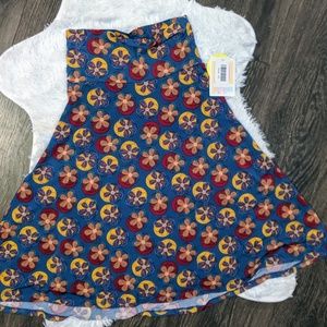 LuLaRoe Azure Skirt, XS, Silky, Slate background
